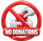 NO DONATIONS